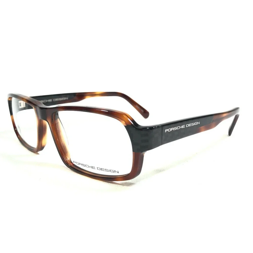 Porsche Design Eyeglasses Frames P8215 B Polished Brown Tortoise 55-16-140